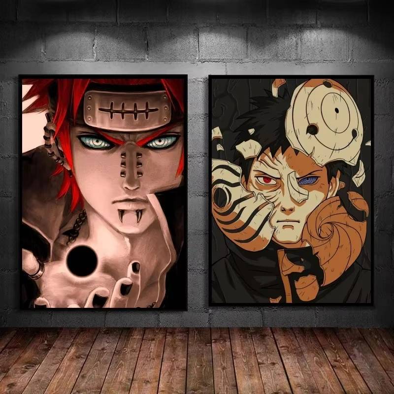 Naruto Đau Sasuke Obito Nghệ Thuật In Hình Anime Theo Chủ Đề Tranh Canvas Độc Đáo Trang Trí Tường Ch