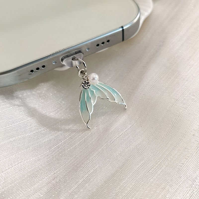 Ins Wind Blue Star Điện Thoại Di Động Chống Bụi Cắm type-c Android Apple Sạc usb Đa Năng Chống Bụi C