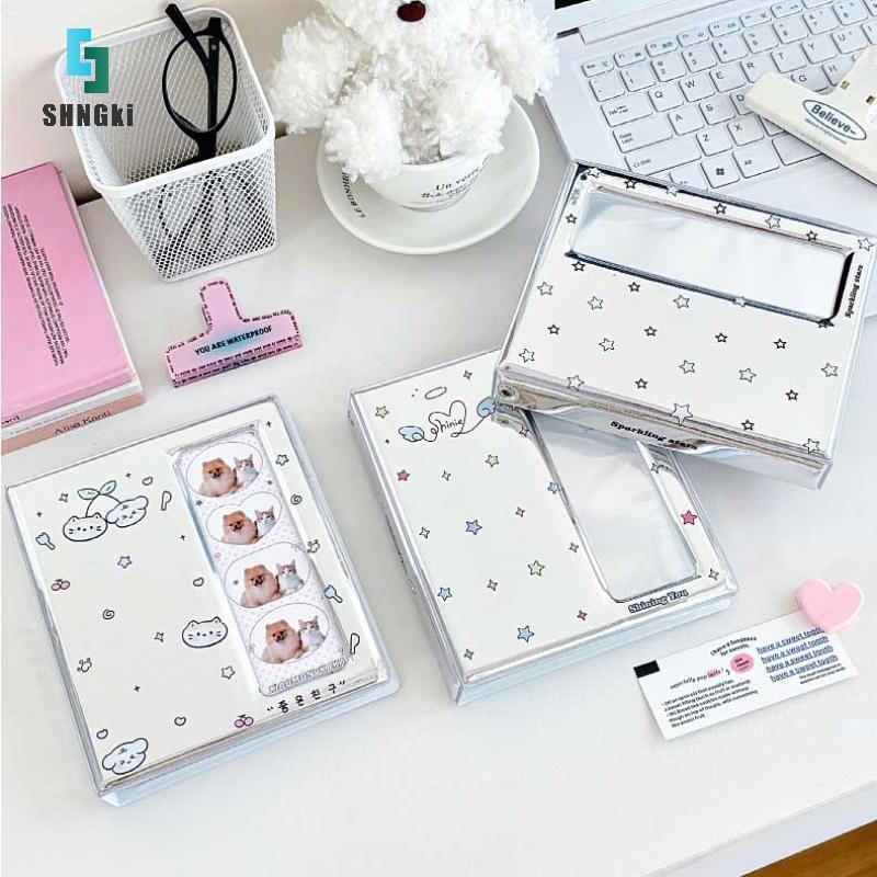 [SHNGki] Phim Hoạt Hình 4 Lưới Idol Card Photo Booth Album Cho 40 Chiếc 2x6 Inch Dải Ảnh Đánh Dấu Tr