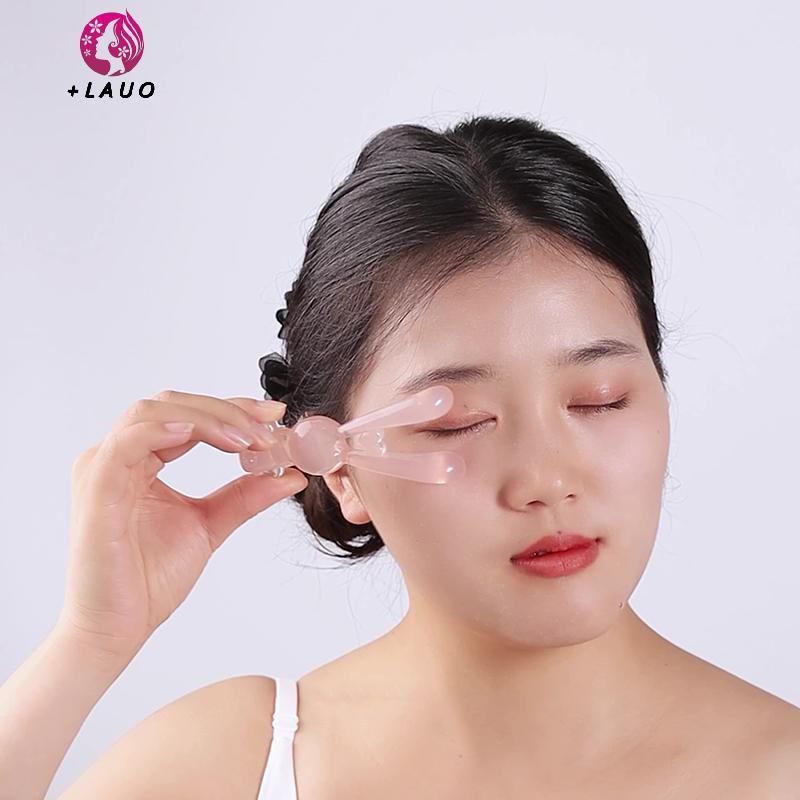 Springevenstar Hình Thỏ Nâng Cơ Mặt Guasha Cạo Massage Dụng Cụ Mặt Tấm Massage Giảm Bọng Mắt Nâng Mũ