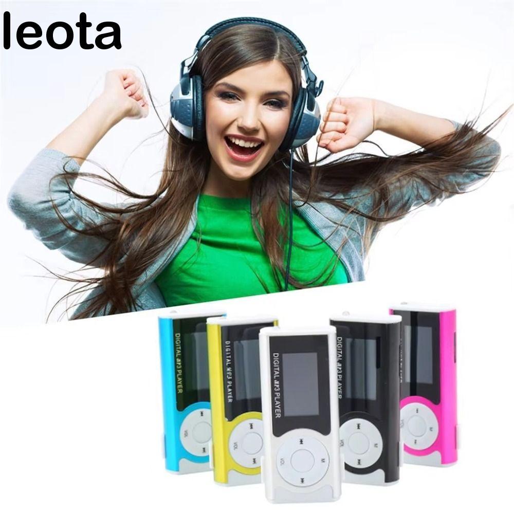 Máy nghe nhạc MP3 Mini di động LEOTA, Âm thanh không mất mát với màn hình LCD Máy nghe nhạc MP3 USB,