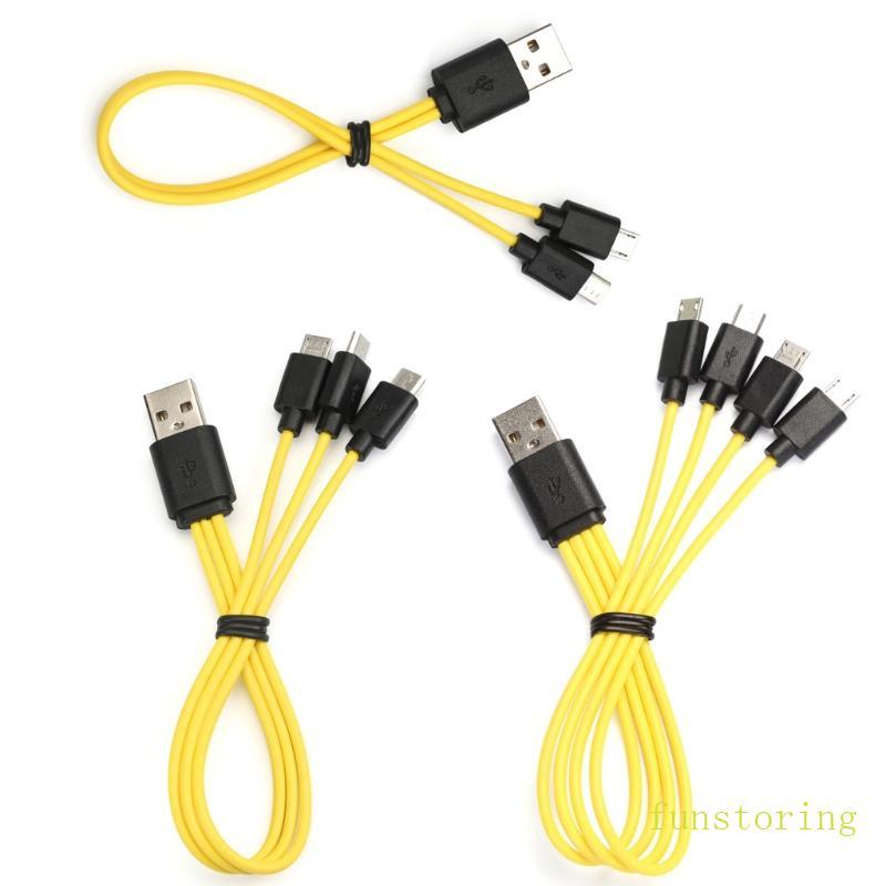 VUI VẺ 2 Trong 1 Cáp Micro USB Sạc Nhanh Cáp Sạc Điện Thoại Máy Tính Bảng Dây Sạc 2in1 Cáp Sạc Y-Spl
