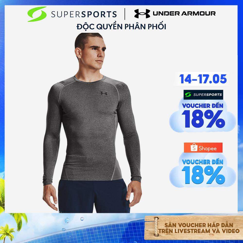 Áo Thun Nam Under Armour Heatgear Armour Compression - Xám - 1361524-090