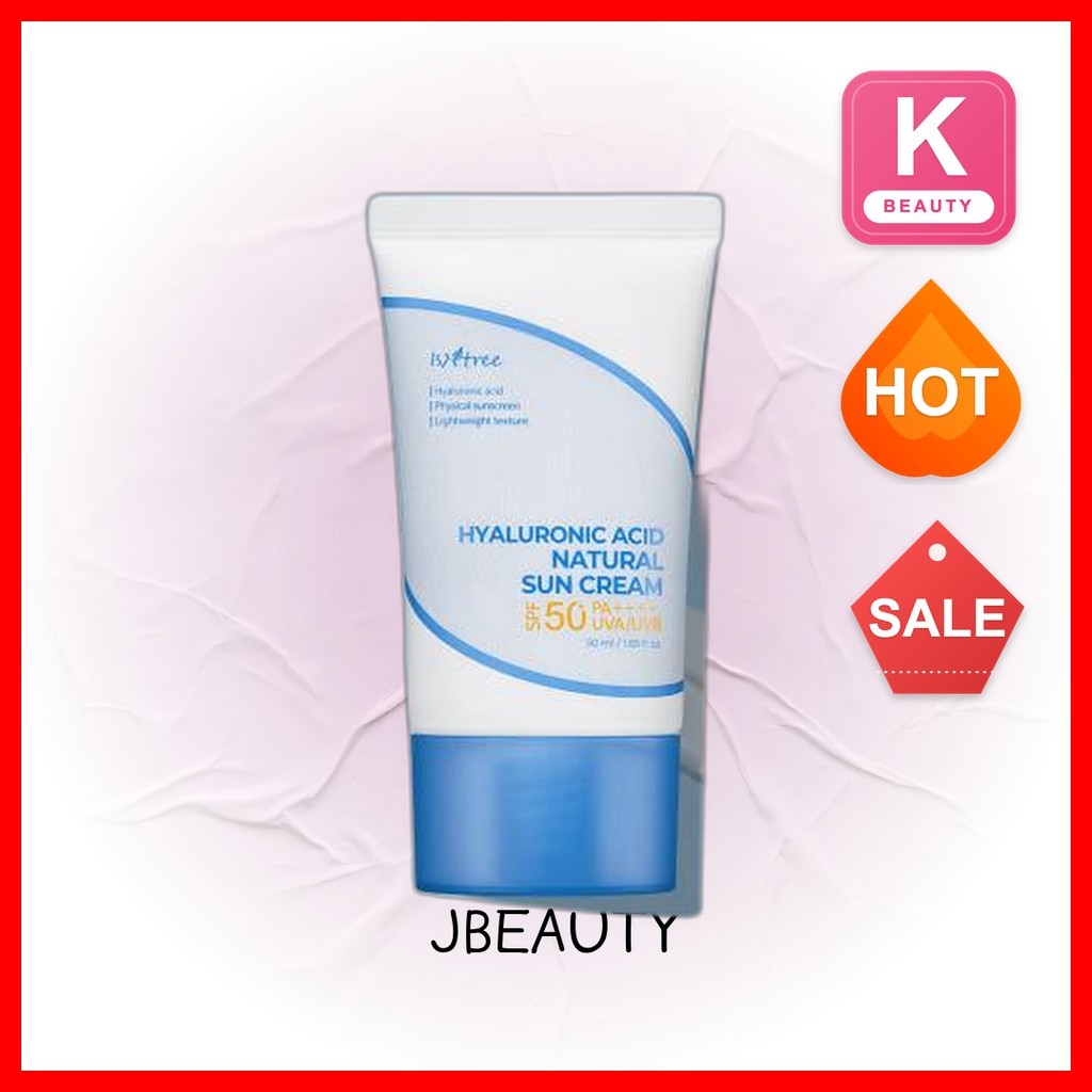 ISNTREE [istree] Kem chống nắng tự nhiên Hyaluronic Acid 50ml / Kem chống nắng Hàn Quốc / Bảo vệ quầ