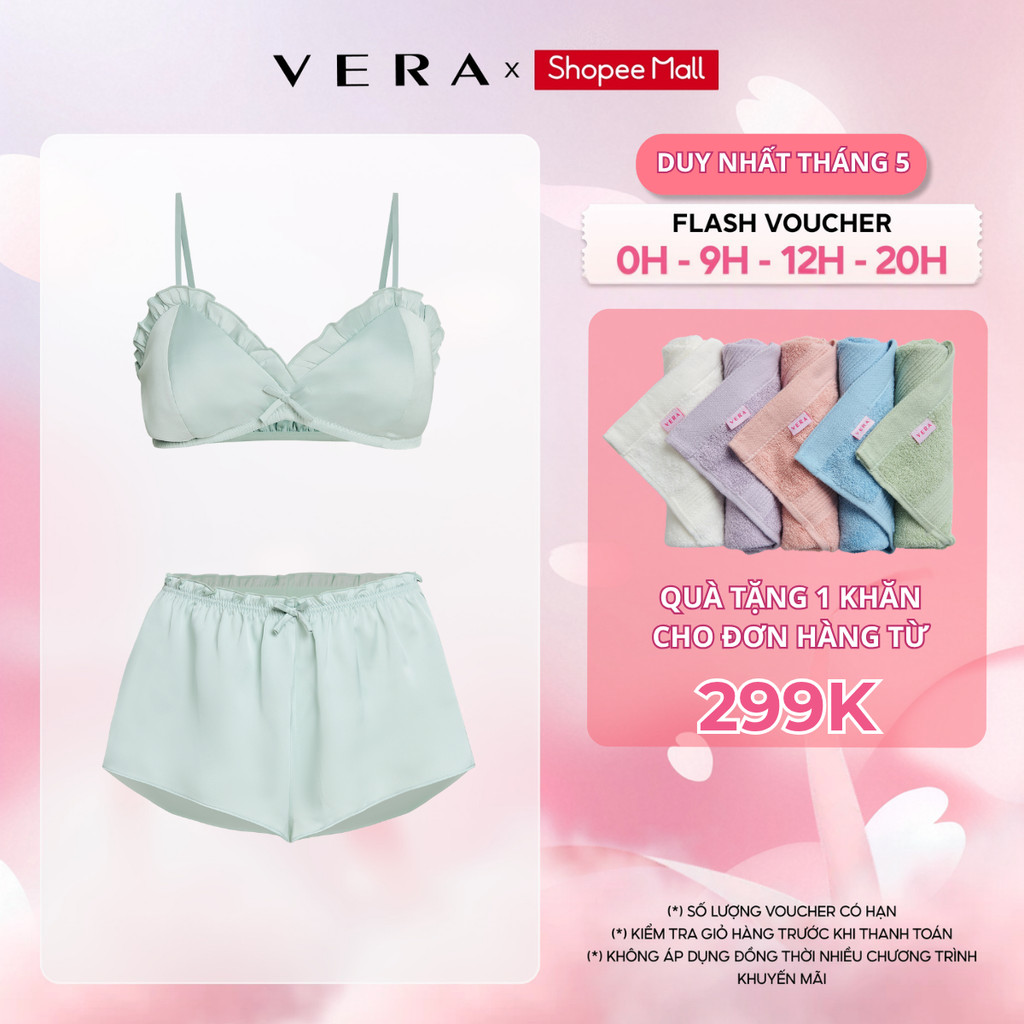 [NEW ARRIVAL] Bộ short Vera by Chipu satin trơn - C0041