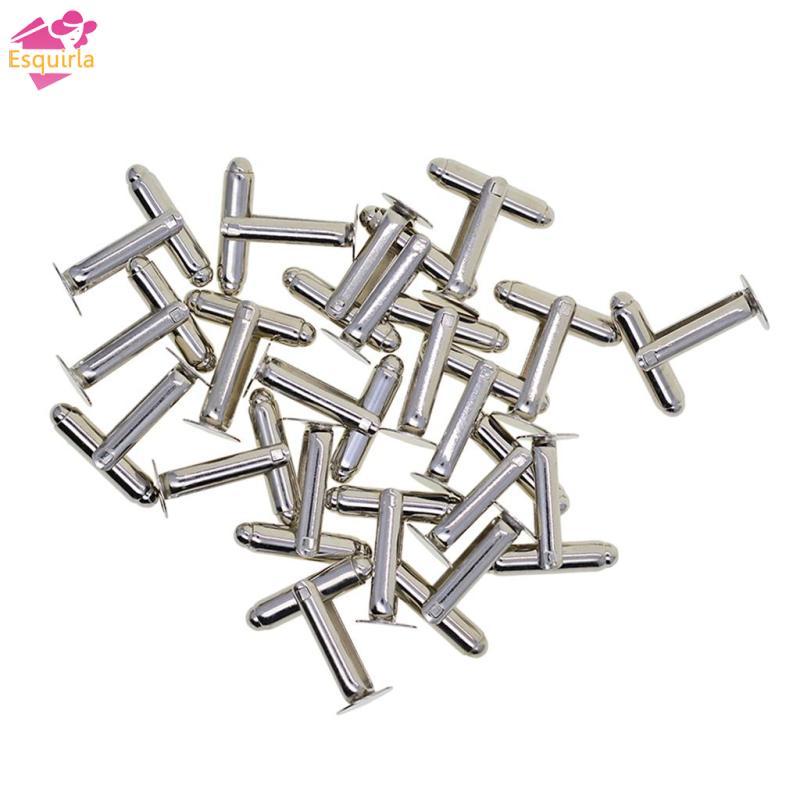 Esquirla 20 chiếc 8mm Trống Tròn Cabochon Cuff Liên Kết Thiết Lập / Đế DIY Form Cufflink