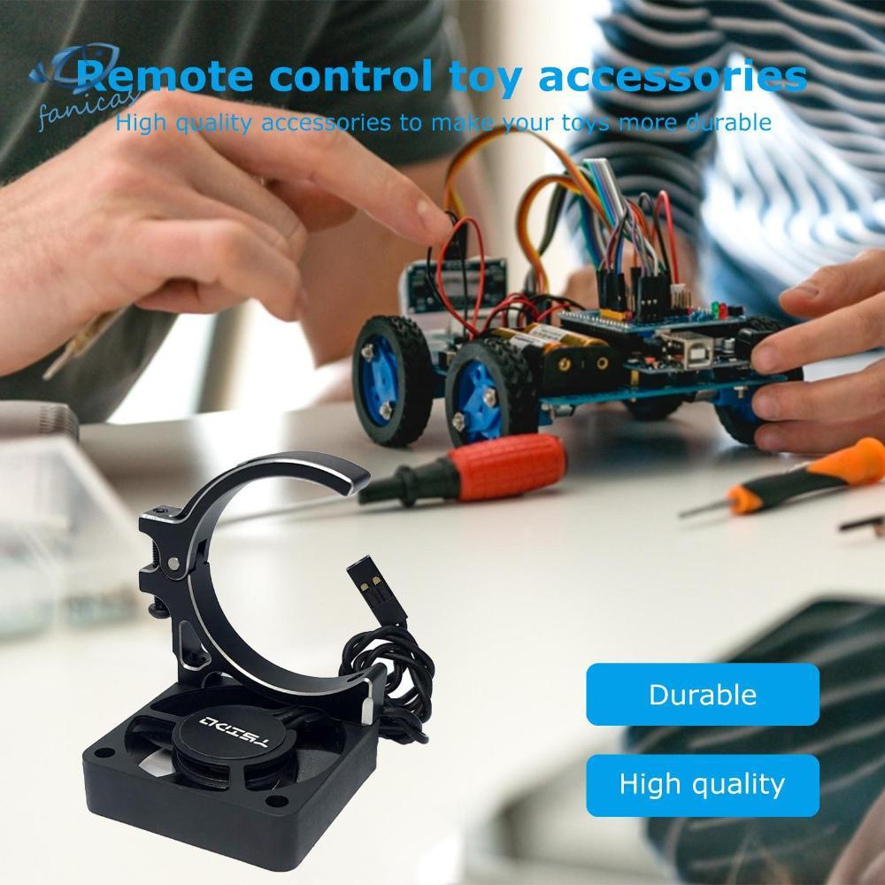 Quạt làm mát 40mm có giá đỡ cho xe RC 1 / 10 1 / 8 4268 1515 Motor (Đen) [Fanicas.vn]
