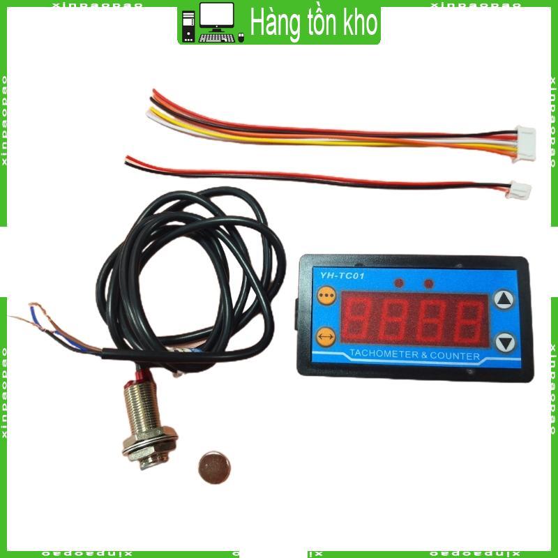 Đồng hồ đo giờ XI Bộ đếm 4 số Máy đếm tốc độ Máy đếm kỹ thuật số Hẹn giờ-Máy đếm giờ làm việc