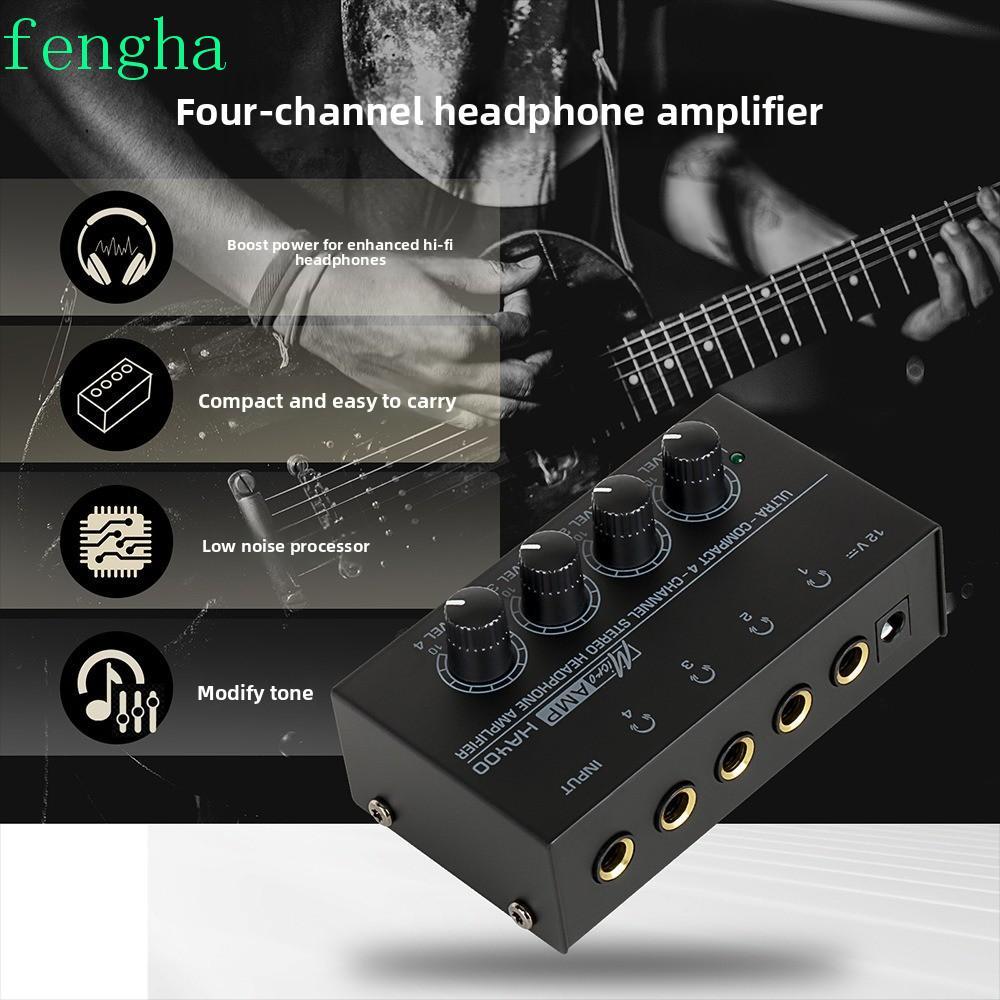 Bộ khuếch đại 4 kênh FENGHA HA400, Bộ khuếch đại âm thanh siêu nhỏ HA400 đầu ra âm thanh nổi 4 đầu v