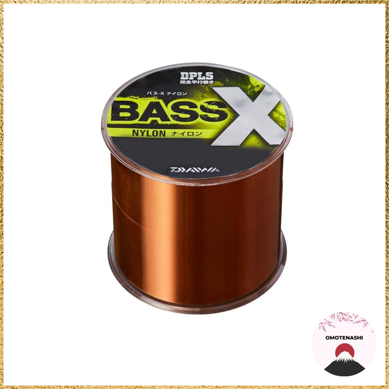 DAIWA BASS-X Nylon Fishing Line 300m Assam Brown Various Pound Test Options