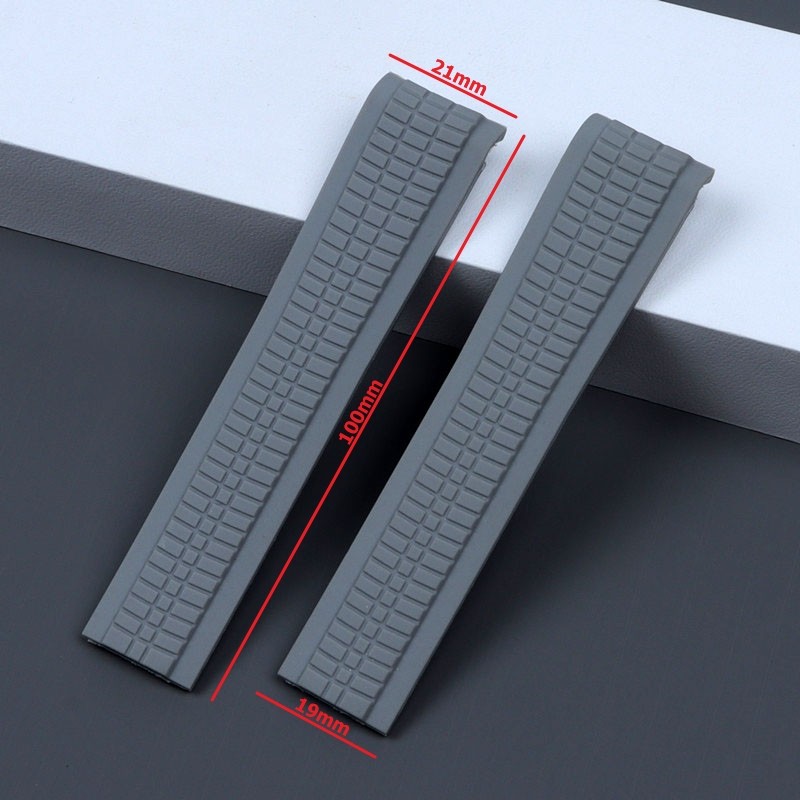 Dây đeo cao su 21mm cho dây đeo Patek Aquanaut Philippe Series 5164A 5167A Dây đeo đồng hồ lò xo