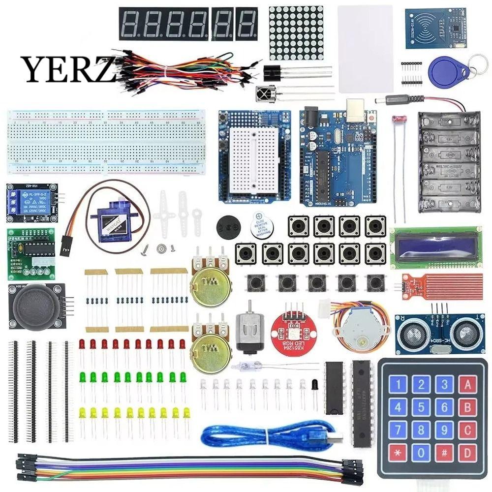 Dự án YERZ Uno R3, Bộ khởi động bảng đỏ RFID cho Arduino Uno R3, Arduino Uno R3 Servo F5 Nút cảm biế