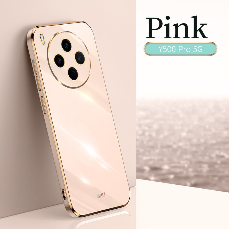 Dành Cho Vivo Y500 Pro 5G Ốp Lưng Silicon Mềm Chống Sốc Mạ Điện Vỏ Điện Thoại Cho Vivo Y500Pro 5G Ốp