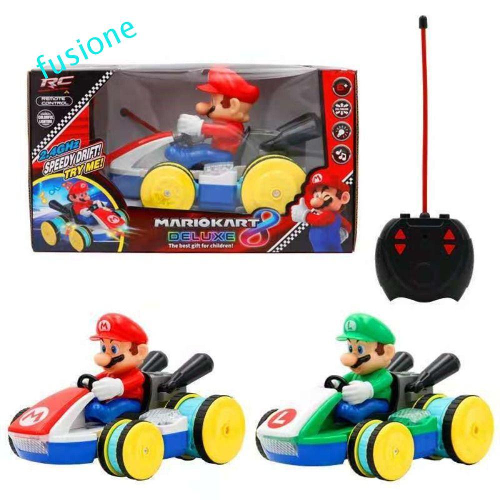 FUSIONEDGE Super Mario Điều Khiển Từ Xa Xe Đồ Trang Trí Sáng Tạo Anime Super Mario Mario Mario Nhân 