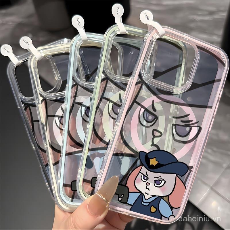 Vỏ hút từ tính Zootopia Cho iPhone 16 13 15 11 14 12 17 11PRO 12PRO 16PROMAX 13PROMAX 14 15 16PLUS 1