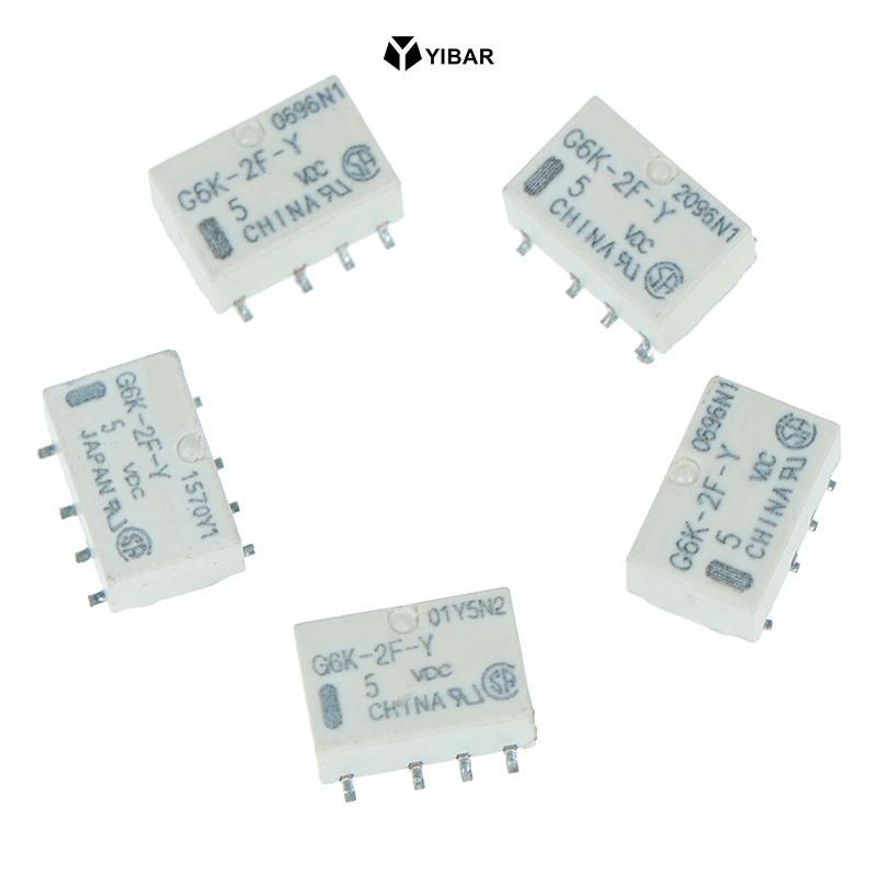 YIBAR 5 chiếc dc 5v smd g6k-2f-y rơle tín hiệu 8pin cho rơle omron Mới