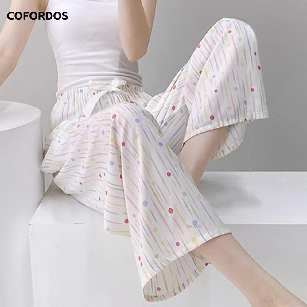 Quần Ngủ COFORDOS Họa Tiết Hoa Ống Rộng, Phù Hợp Style Boho và Đi Biển Mùa Hè