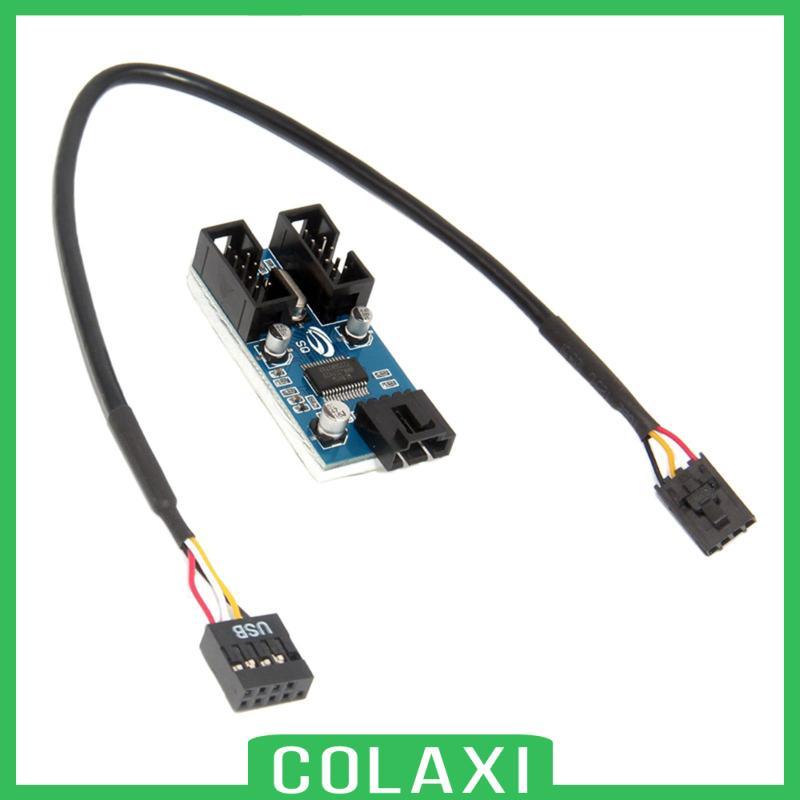9 Pin USB Header Giao diện Fan Splitter Cáp chuyển đổi cho Bo mạch chủ