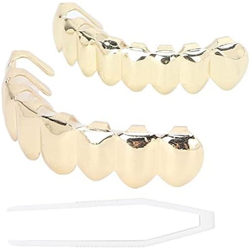 Deco Tyenaza Bộ Răng Giả Halloween Cho Lễ Hội Hip Hop Piplining Đảng Hợp Kim Sách Điện Tử