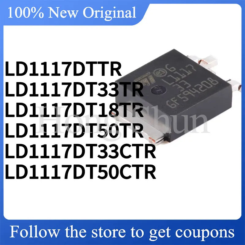 5 CÁI LD1117DT18TR LD1117DT33CTR LD1117DT33TR LD1117DT50CTR LD1117DT50TR LD1117DTTR SOP Chip ic