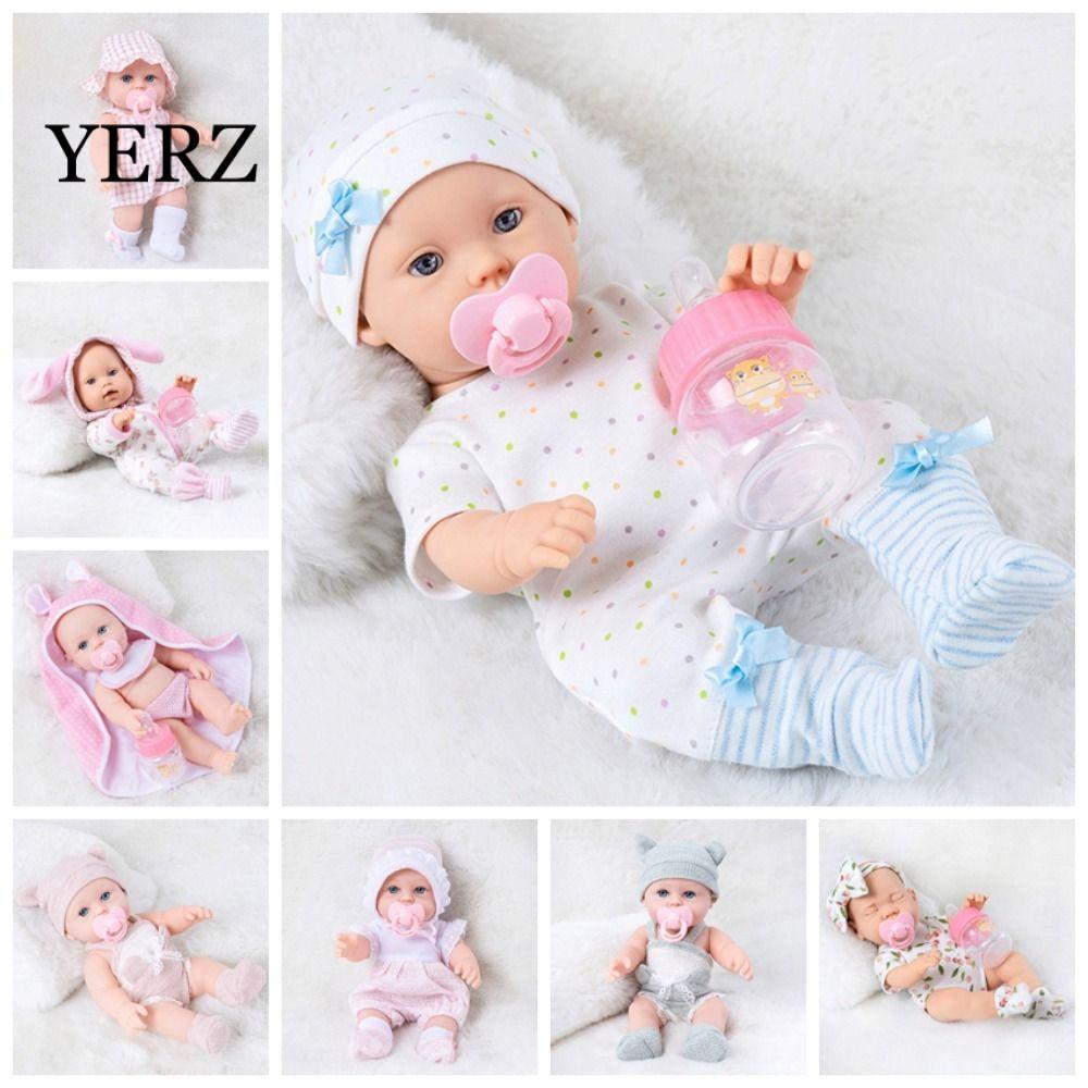 Búp bê tái sinh bằng silicon YZ, Búp bê tái sinh bằng silicon mềm mại 30cm, Đồ chơi búp bê cho bé Qu