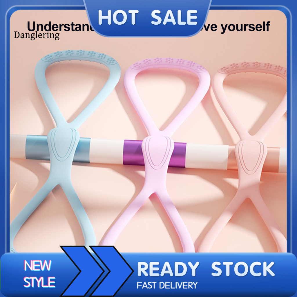 DL Yoga Resistance Band Hình 8 35lbs - Băng keo Silicone Chống Trượt cho Căng Cơ và Yoga