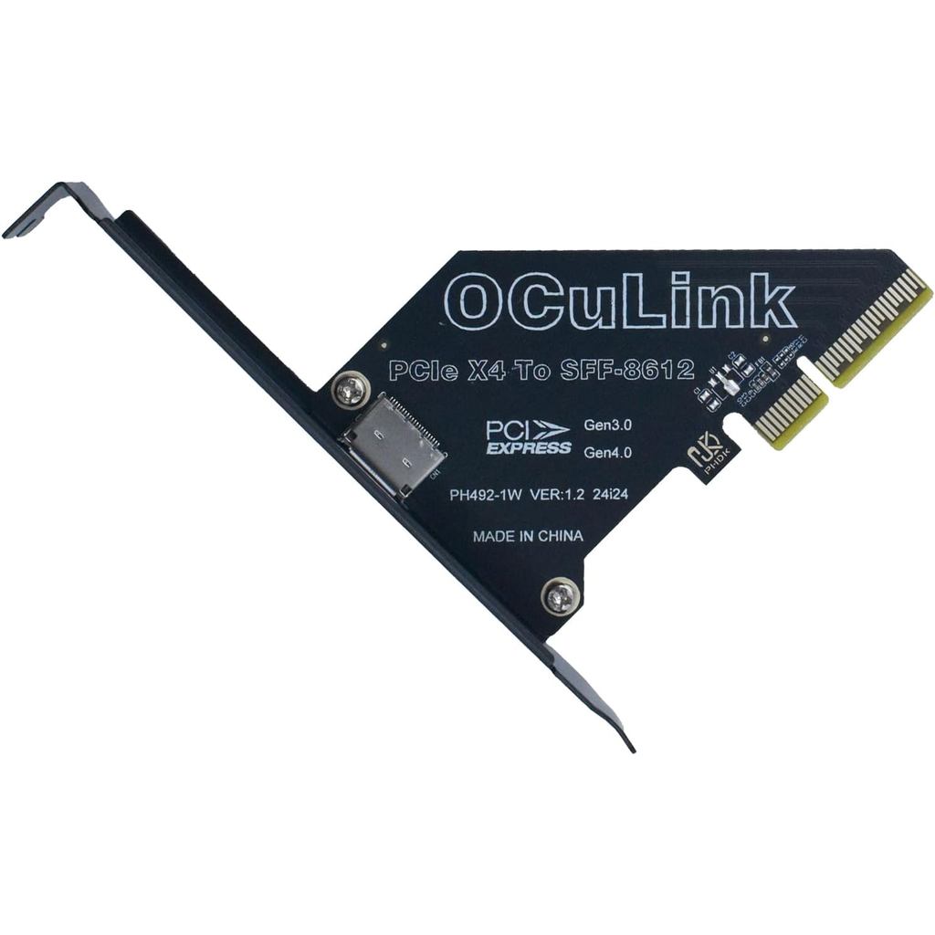 Thẻ chuyển đổi PCIe 4.0 x4 sang Oculink Bên ngoài SFF-8612 cho eGPU Dock Mimi Pc