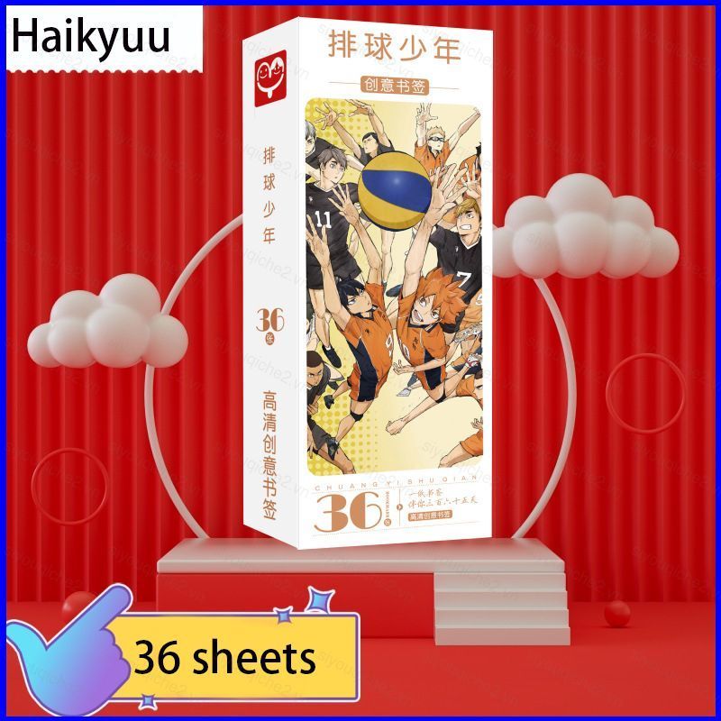SV 36 Cái / bộ Haikyuu Dấu Trang Anime Manga Ngoại Vi Thẻ Ảnh HD Đánh Dấu Trang Photocard Quà Tặng V