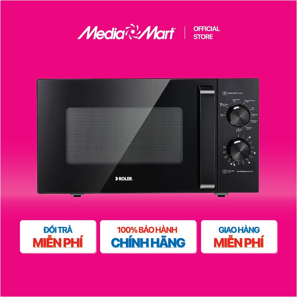 Lò vi sóng 23 Lít Roler RM-3214 CÓ NƯỚNG - Media Mart Online
