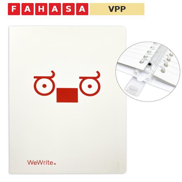 Sổ Còng ReadMe B5 - Kẻ Ngang - 80 Trang 80gsm - Ruột Có Thể Thay Thế - WeWrite 43235 - Màu Đỏ