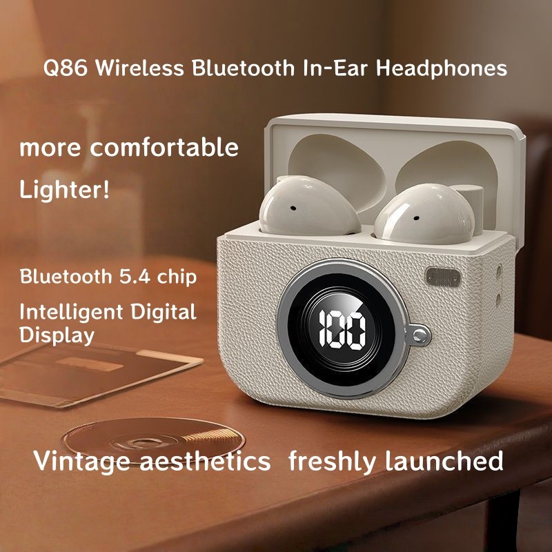 Nút tai không dây bluetooth Q86 ln, Màn hình pin LED, Chất lượng âm thanh có độ trung thực cao, Cuộc