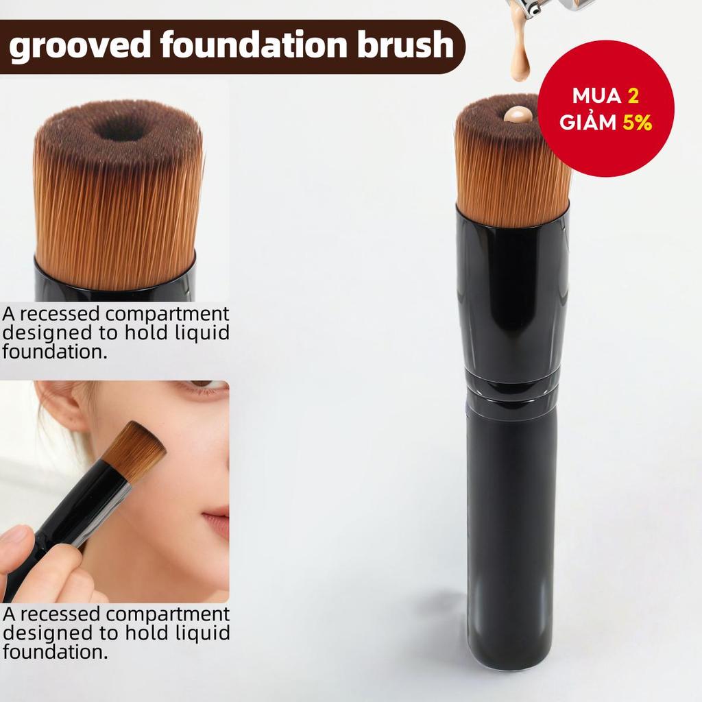 Cọ đánh nền lõm, cọ BB cream, dụng cụ làm đẹp chuyên nghiệp, cọ BB cream, cọ đánh nền mặt, cọ đánh n
