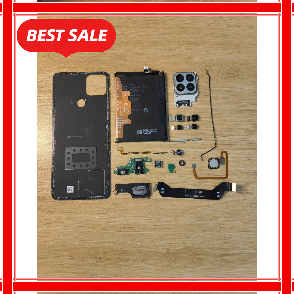Bộ linh kiện tháo máy NZONE S7 5G - SP100 zin 100% – đủ pin, camera, loa, cáp, cụm sạc, nắp lưng, vâ
