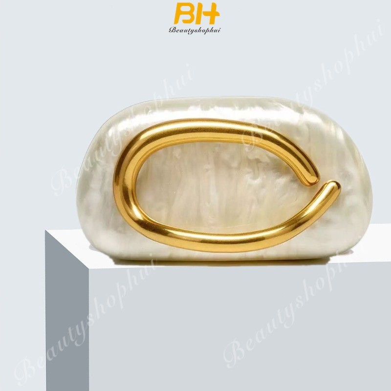 Túi ly hợp buổi tối Acrylic Túi đeo chéo một vai Túi cưới Sườn xám Túi xách nữ thời trang