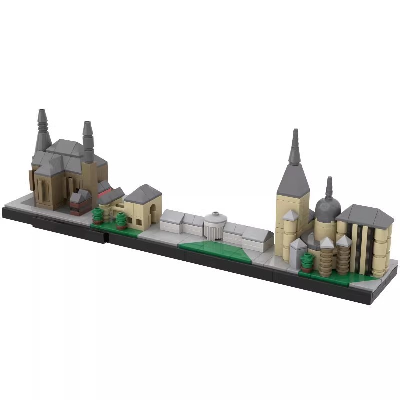 Tương thích với Lego MOC-171211 Bộ đồ trang trí bán chạy của thành phố Aachen2512151511
