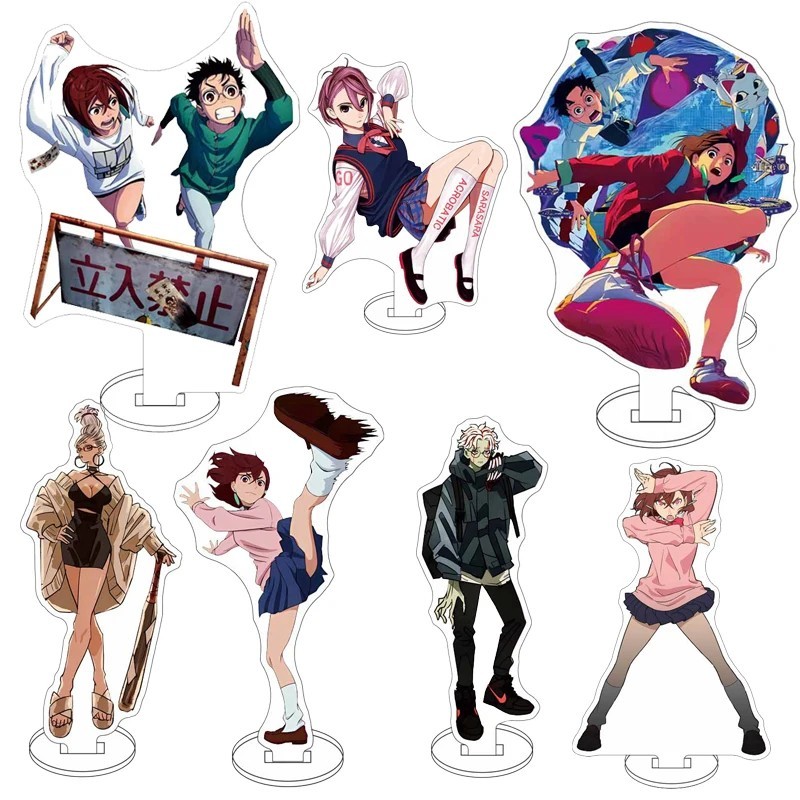 Standee Anime Dandadan mô hình Mica nhân vật Momo Ayase Okarun Figure Acrylic trang trí bàn học deco