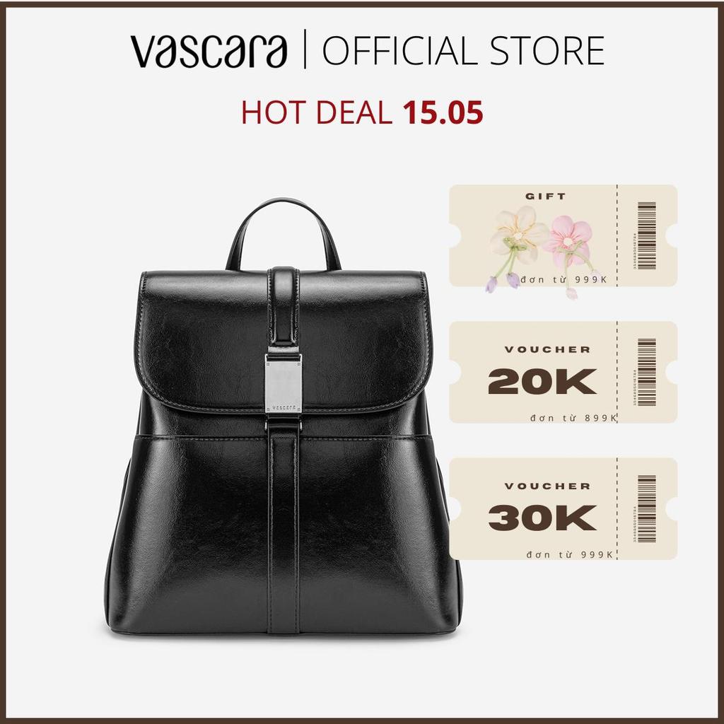 [Voucher 30K | 15.05] Vascara Balo Nắp Gập Casual Nhấn Khóa Trang Trí - BAC 0236