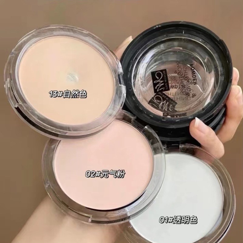 Menow Menow Menow Pressed Powder Fixing Makeup Long Lasting Oil Control Concealer Chống Thấm Nước Mồ