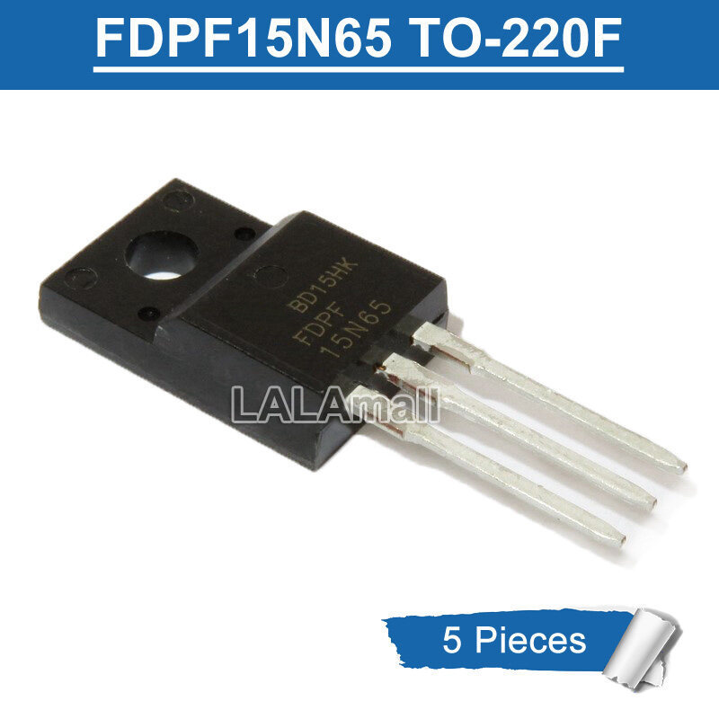 5 chiếc FDPF 15N65 TO-220F FDPF15N65 TO220F N-kênh 15A / 650V MOSFET Transistor IC gốc mới
