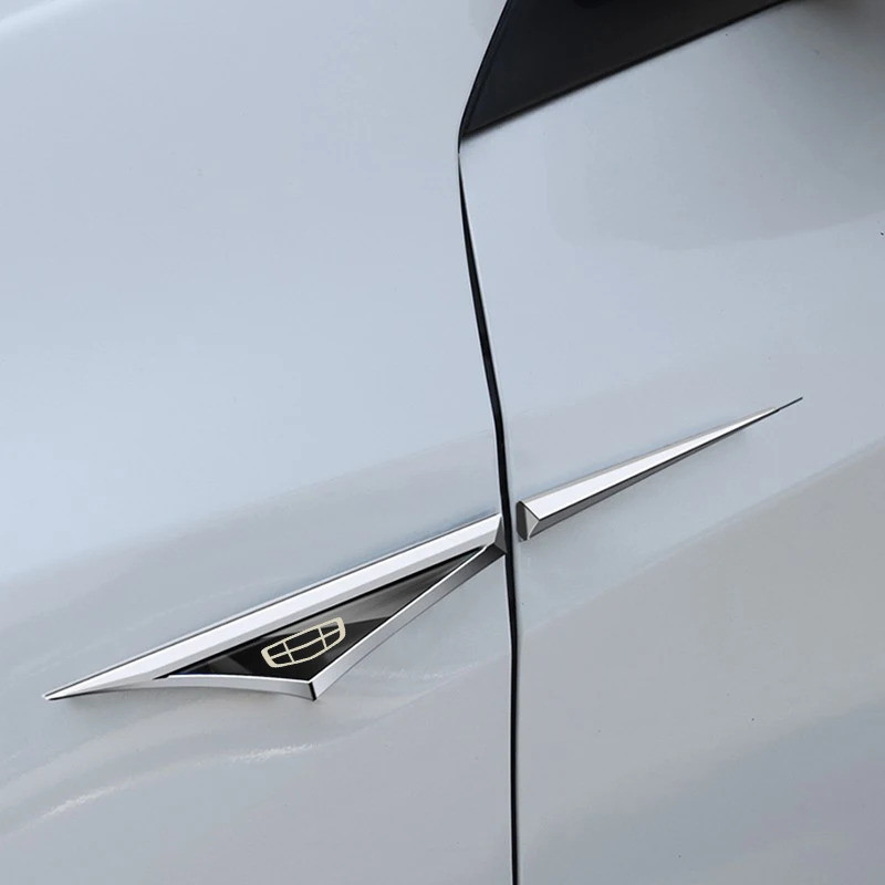 FENDER Nhãn dán huy hiệu biểu tượng lưỡi chắn bùn bên cửa ô tô cho ﻿Geely Atlas Azkarra Boyue Binyue