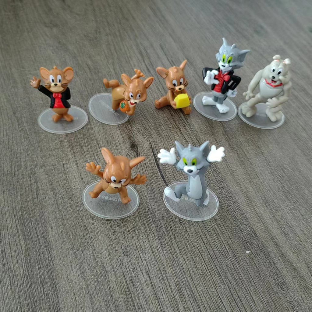TOM và JERRY TOM Mèo và Chuột JERRY Tay Chính Hãng Búp Bê Văn Phòng Bánh Phô Mai Chuột Đồ Chơi