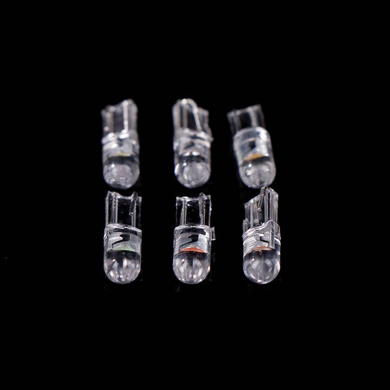 UM.T 10 Chiếc Mới T5 LED Siêu Sáng Cob Đèn Nêm Bảng Điều Khiển Đồng Hồ Đo Cảnh Báo Xe Đèn Báo Cụm Đè
