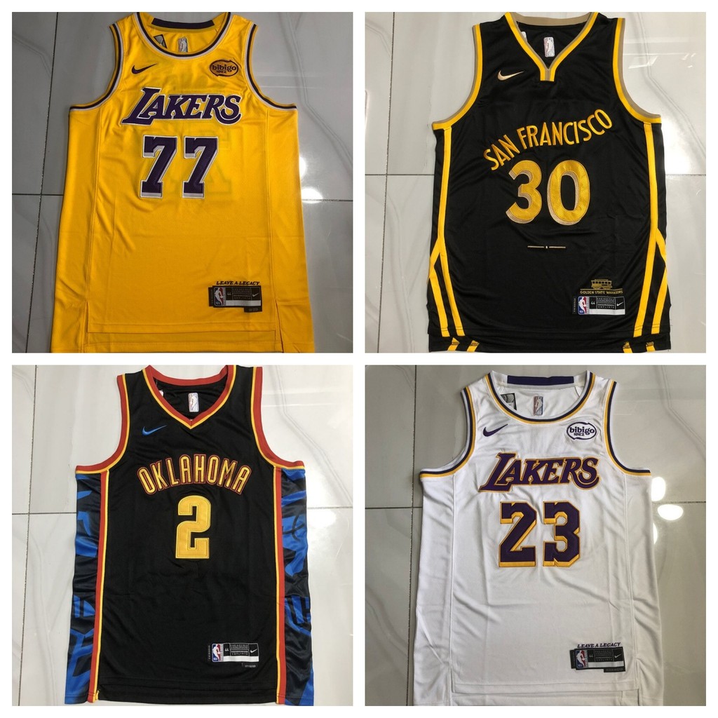 Áo bóng rổ thêu đầy đủ Doncic James Curry Morant Kobe Irving McGrady