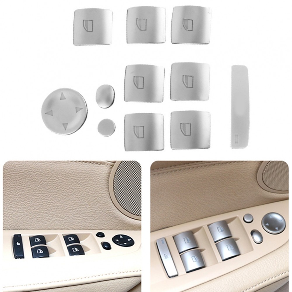 BMW Cửa Công Tắc Nút Viền Cho Xe BMW 3 Series E90 E91 E92 E93 BMW Cửa Xe Viền