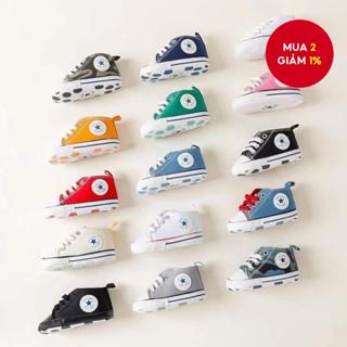 Dép đế mềm chống trượt cho bé Giày thể thao bé trai & bé gái dành cho trẻ sơ sinh - Giày vải tập đi đầu tiên (0-18 tháng)