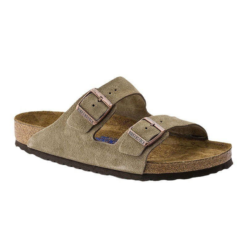 Giày BIRKENSTOCK BIRKENSTOCK BIRKENSTOCK Cork Đế Dép Unisex Da Arizona Hai Nam BIRKENSTOCK Sandal