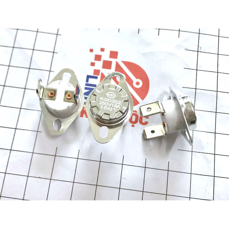 Relay nhiệt KSD302 150 độ 250V 16A thường đóng 2 chân