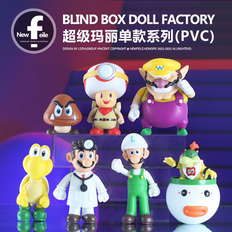 Mô hình đồ chơi Mario Nhân vật trò chơi hoạt hình Mario Boy Trang trí bánh Đồ trang trí