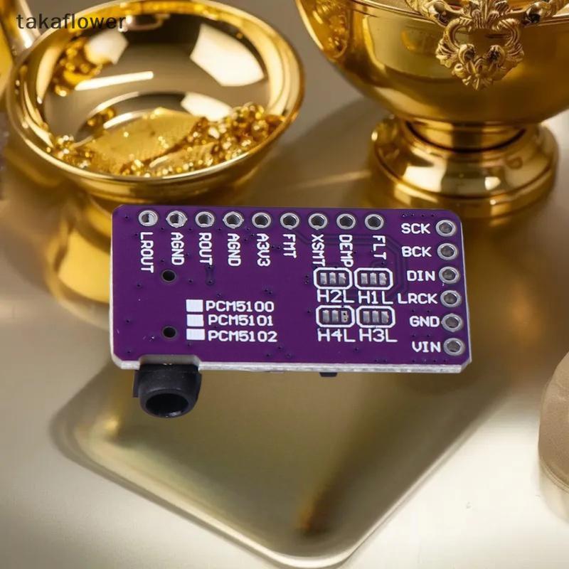 Takaflower GY-PCM5102 Giao diện mô-đun máy nghe nhạc I2S PCM5102A Bộ giải mã DAC cho Raspberry Pi PH