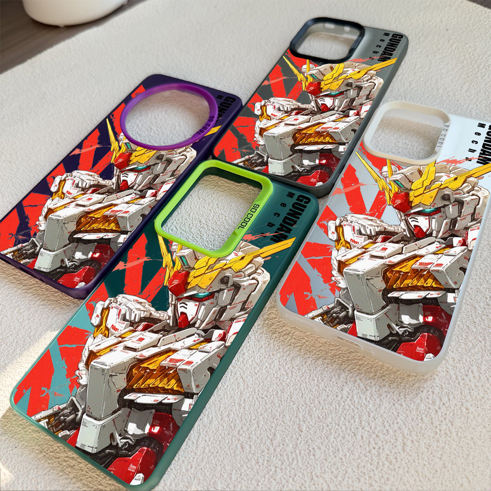 Oppo A6 Pro A5 Reno14 F 13F 12F Reno 15 Realme 15 / 14 GT 7 Pro Gundam Mobile the Suit Micro Frosted